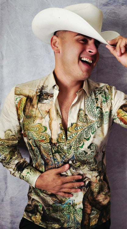 OLIVE GREEN SLEEVE SHIRT