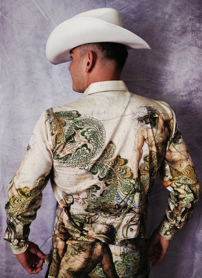 OLIVE GREEN SLEEVE SHIRT