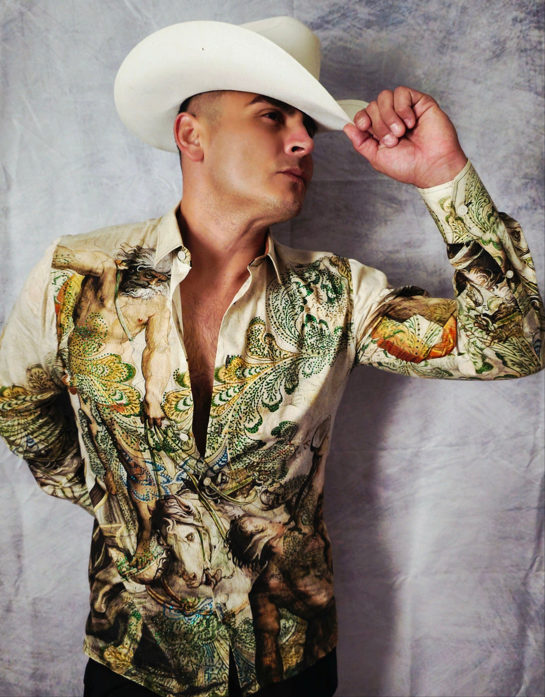 OLIVE GREEN SLEEVE SHIRT