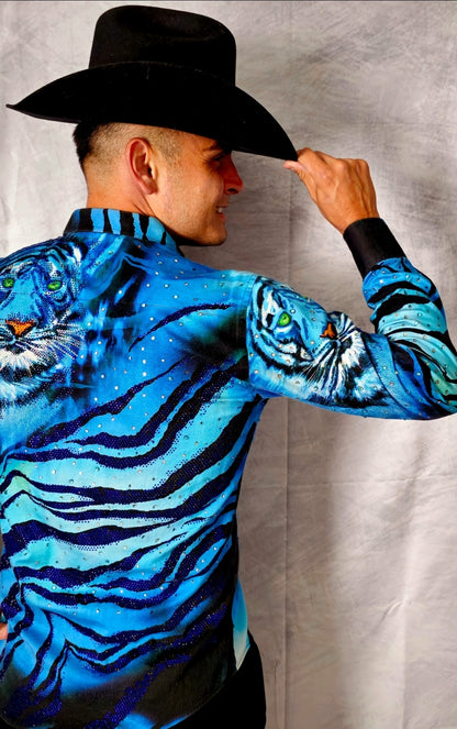 LION BLUELONG SLEEVE SHIRT