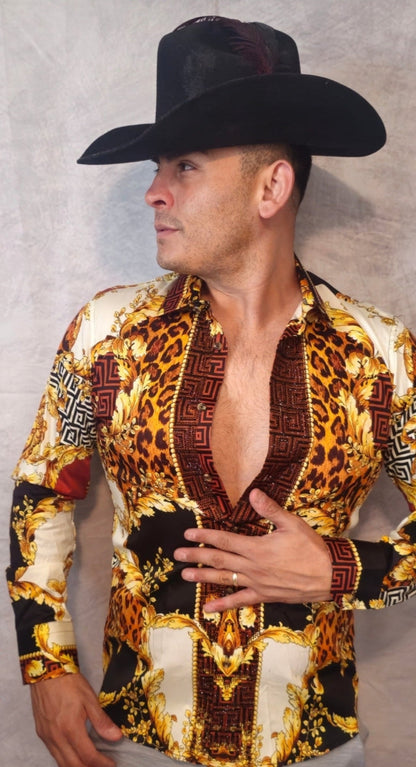 LEOPARD BAROQUE Long Sleeve Shirt