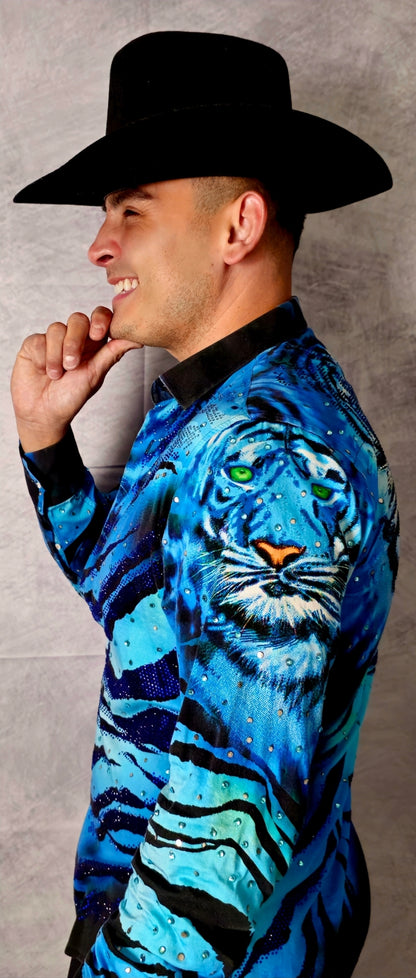 LION BLUELONG SLEEVE SHIRT