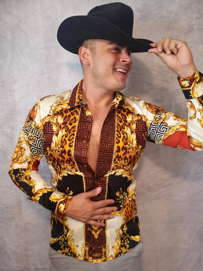 LEOPARD BAROQUE Long Sleeve Shirt