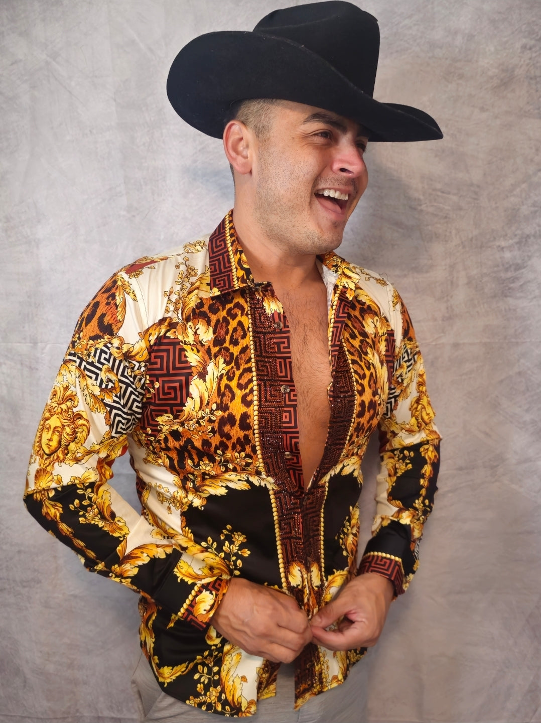 LEOPARD BAROQUE Long Sleeve Shirt