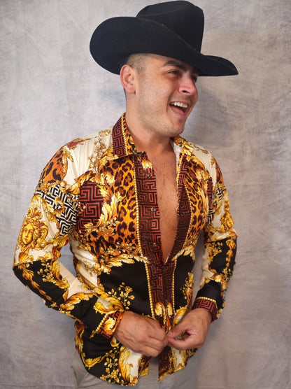 LEOPARD BAROQUE Long Sleeve Shirt