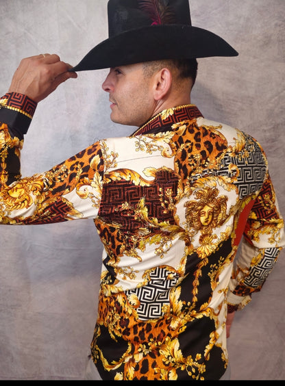 LEOPARD BAROQUE Long Sleeve Shirt