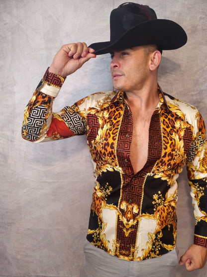 LEOPARD BAROQUE Long Sleeve Shirt