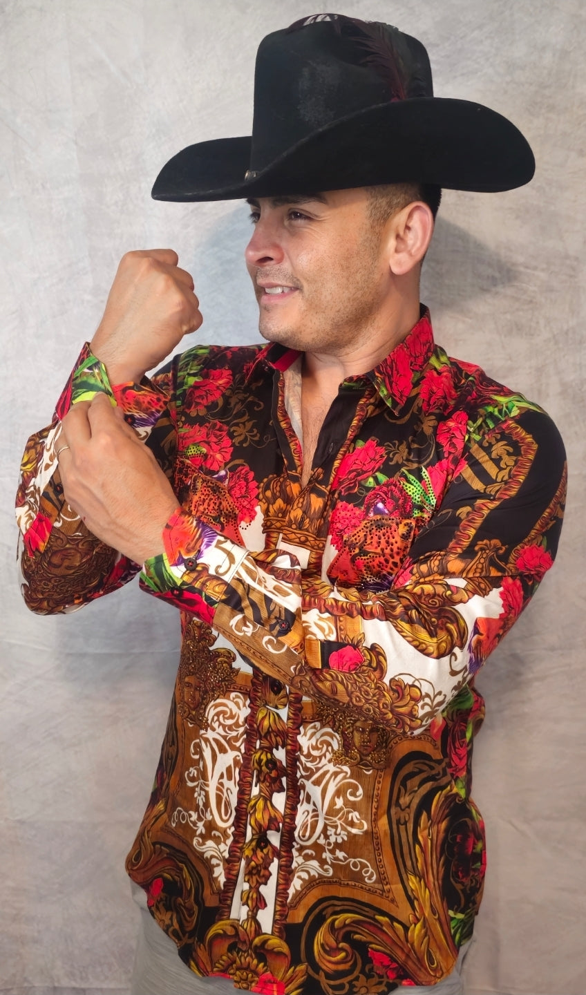 Lafayette Rhinestone Long Sleeve Shirt