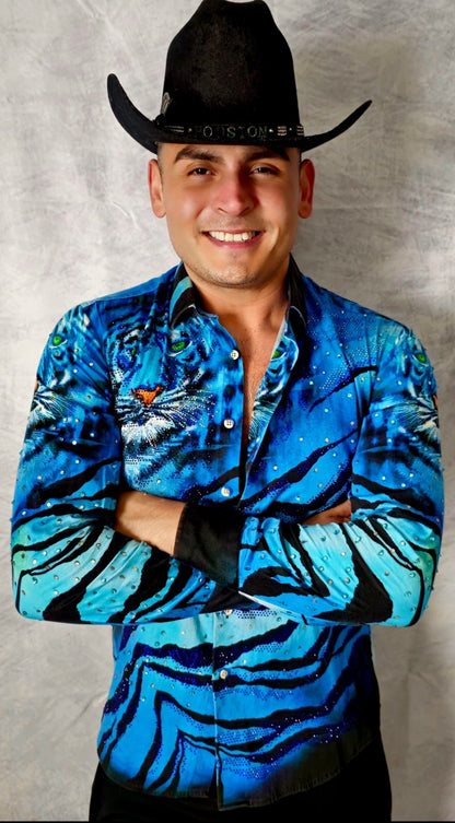 LION BLUELONG SLEEVE SHIRT