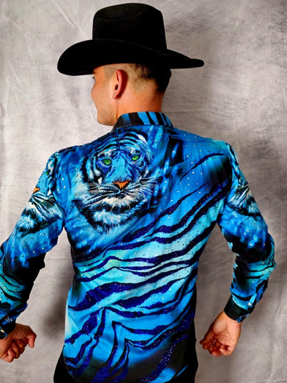 LION BLUELONG SLEEVE SHIRT