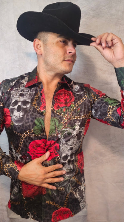 Skull Crown Fine Long Sleeve Shirt